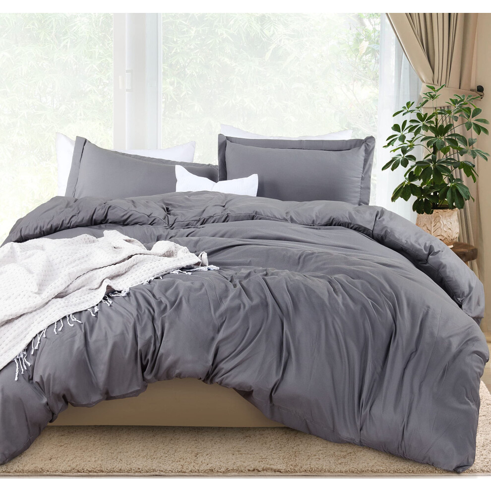 Utopia Bedding Duvet Cover Cal King Size - 1 Duvet Cover With 2 Pillow Shams - 3 Pieces Bedding Duvet Cover With Zipper Closure - Soft Brushed Microfi
