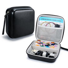 Lomeve 85pcs Accessori per chitarra Kit Case Case include Strings Acoustic Strings Capo 3 in 1 Strumento di restrizione Picks Pick Pins Pins Pins e s