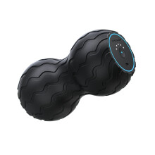 Therabody Wave Series Wave Duo - Rodillo de espuma con contorno ergon mico y rodillo muscular con Bluetooth para espalda, cuello y columna verteb