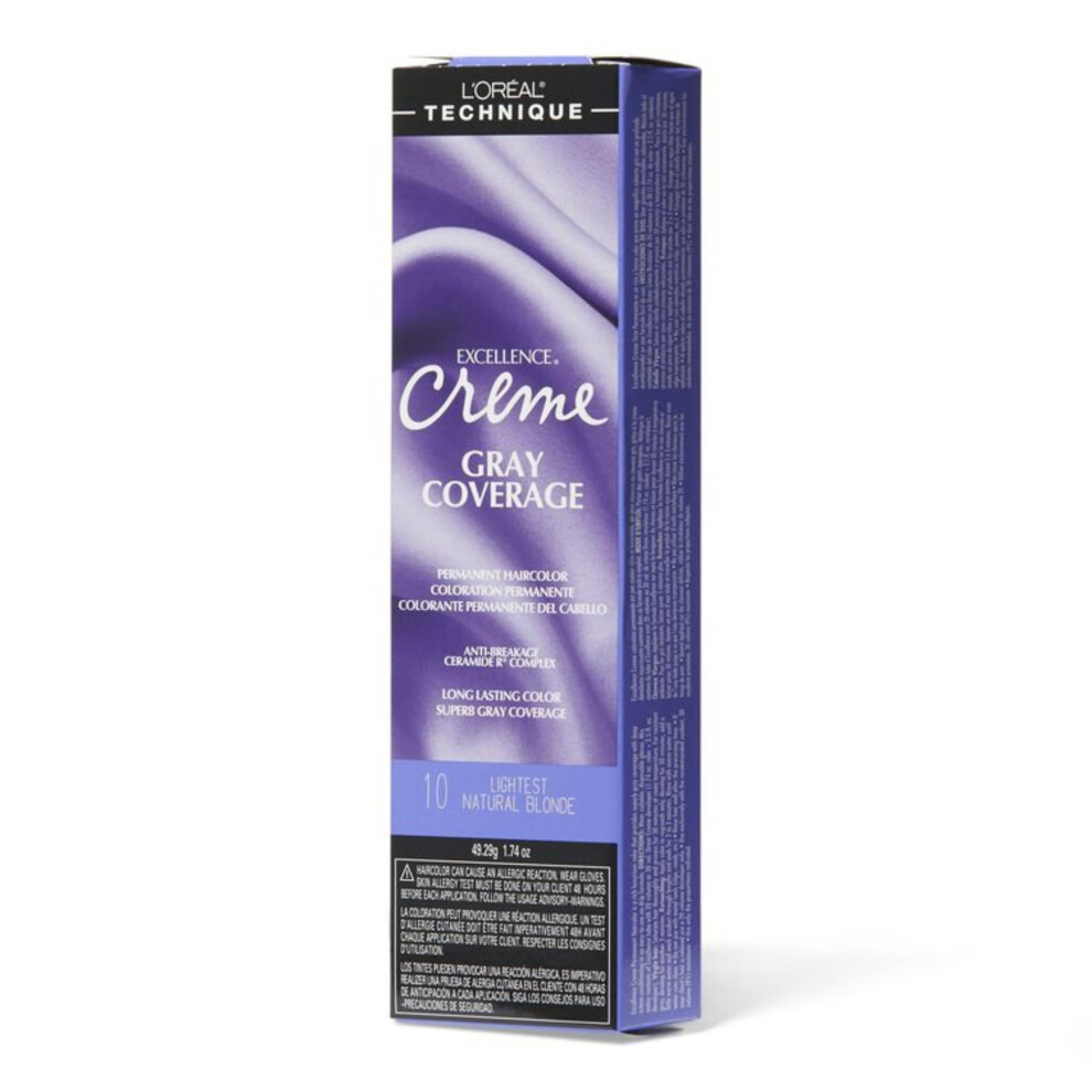 LâOrã©Al Technique Loreal Excellence Creme Color #10 Lightest Nat. Blonde 1.74 Ounce (51Ml) (3 Pack)