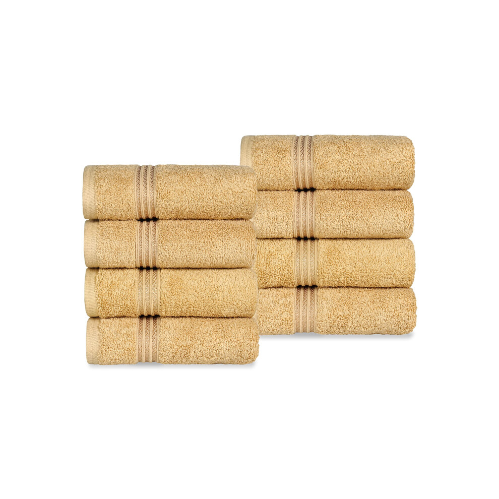 Ensemble de 8 serviettes de toilette en coton égyptien de qualité supérieure, serviettes de base pour un séchage rapide, serviettes absorbantes,