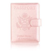 TOURSUIT RFID Pas og Vaccine Card Holder Combo Travel Document Holder Case Cover Leather Travel Pasport Wallet Organizer Women With VAX Vaccinati