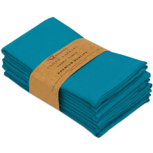 Ruvanti Cloth Napkins Set of 6 18x18 Inches Napkins Cloth Washable Soft Durable Absorbent Cotton Blend. Table Dinner Napkins Cloth for Hotel Lu