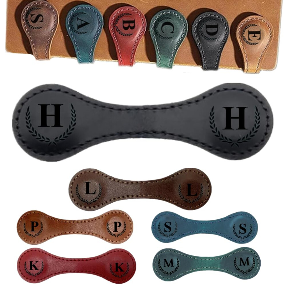 Segnalibro Magnetico In Pelle Personalizzato, Segnalibro Con 26 Lettere, Segnalibro Con Iniziali Personalizzate, Segnalibro Multifunzionale, Simp-image