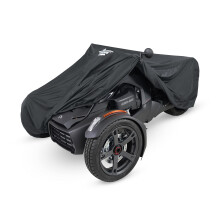 UltraGard Can-Am Ryker Volledige motorhoes met uitbreidbaar etui - Waterbestendige voorruitbescherming Bungee-bevestigingen Reflecterend Zwart 4-374