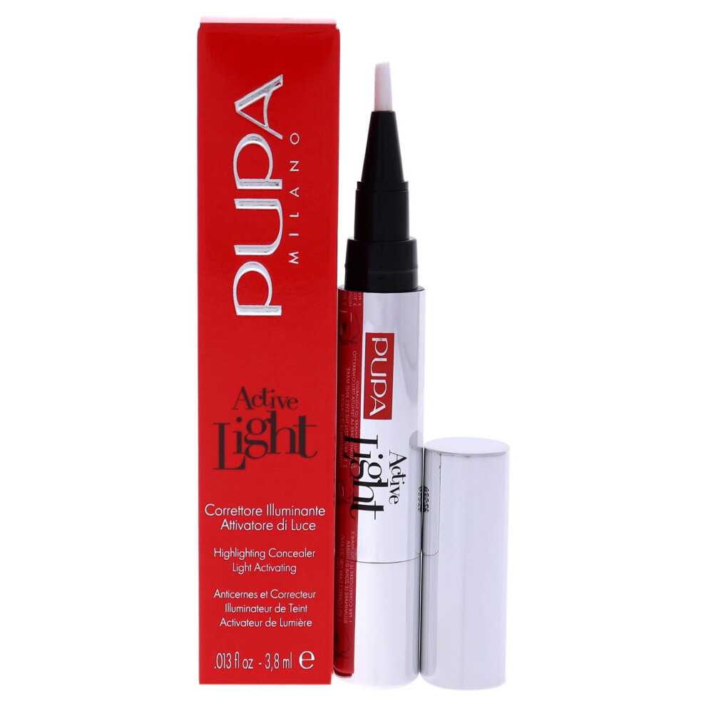 Pupa Milano Light Active Highlighting Concealer - Minimizes Signs Of Fatigue - Gives The Complexion A Fresh And Radiant Appearance - Ideal For All Ski