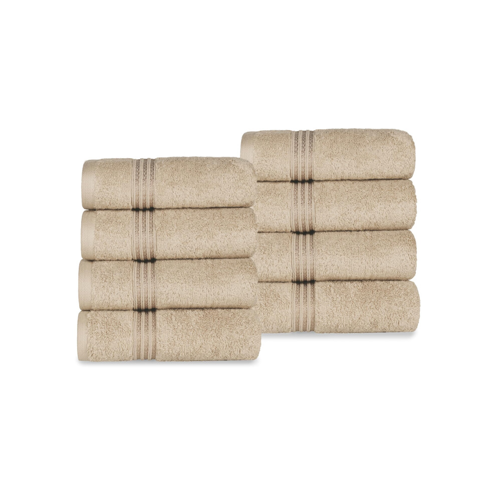 Ensemble de 8 serviettes de toilette en coton égyptien de qualité supérieure, serviettes de base pour un séchage rapide, serviettes absorbantes,