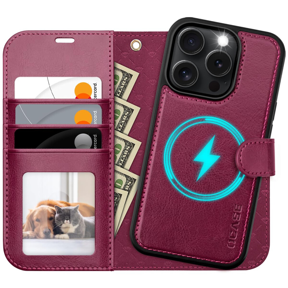 Ocase For Iphone 16 Pro Case Detachable Wallet Case With Card Holder [2 In 1] Pu Leather Flip Folio Case With Rfid Blocking Stand Wrist Strap Shockpr 751242474653