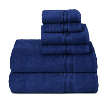 Belizzi Home Ultra Soft 6 Pack Cotton Towel Set Contains 2 Bath Towels 28x55 inch 2 Hand Towels 16x24 inch & 2 Wash Coths 12x12 inch Ideal Everyda