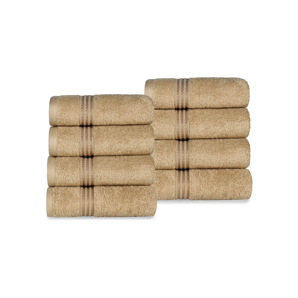 Ensemble de 8 serviettes de toilette en coton égyptien de qualité supérieure, serviettes de base pour un séchage rapide, serviettes absorbantes,