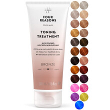 FOUR REASONS Color Mask - Braz - (27 kolorw) Kuracja tonizujaca Odzywka osadzajaca kolor Ton i wzmocnienie wlosw farbowanych - Pltrwala farba do w