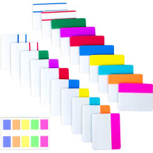 500 Pieces Tabs 2 Inch Sticky Index Tabs Writable and Repositionable File Tabs Flags Colored Page Markers Labels for Reading Notes Books and Classi