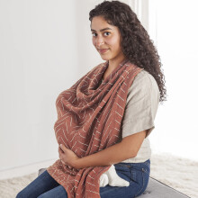 Itzy Ritzy Breastfeeding Boss Multi-Use Cover - A Nursing Cover Swaddle Car Seat Cover Tummy Time Mat & Burp Cloth All in One - Made of Soft Muslin