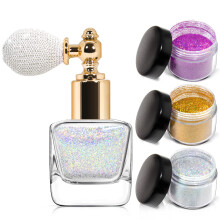 NewBang Body Glitter Spray Sliver Gold Pink Glitter Powder Shimmer Highlighter Loose Powder Glitter Makeup for Body Face Hair Clothes Nail Art Craft D