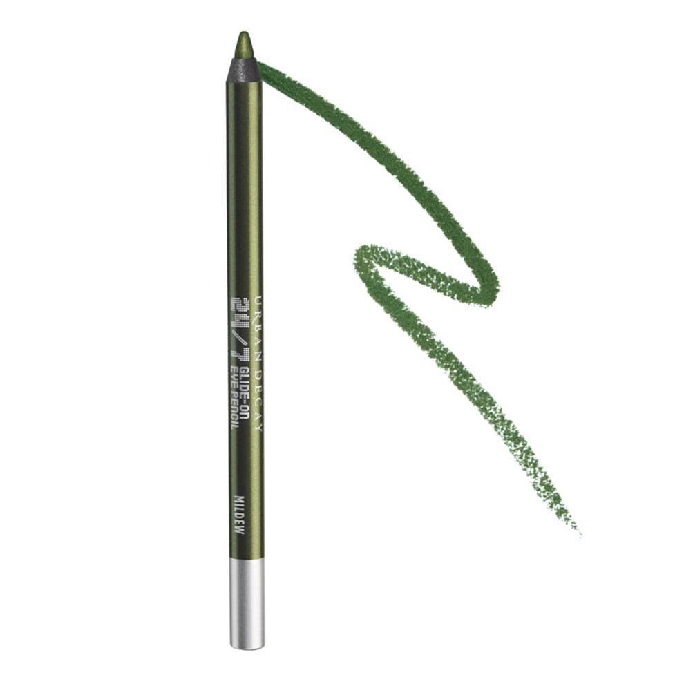 URBAN DECAY 24/7 Glide-On Waterproof Eyeliner Pencil (Mildew - Deep Green Shimmer)  Smudge-Proof  Transfer-proof  Long-lasting Colored Eye Liners  Hyd