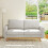 (Light Grey) 2-Seater Solid Wood Foot Corduroy Sofa 4