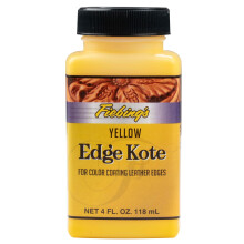 Fiebing's Edge Kote (4oz, Geel) - Leer Randverf voor Schoenen, Meubels, Tassen, Banken