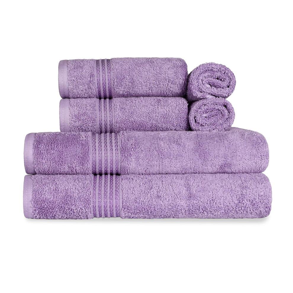 Ensemble de 6 serviettes de bain en coton    gyptien de qualit    sup   rieure, serviettes essentielles pour salle de bain, appartement, Airbnb, invit