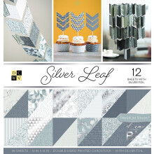 Die Cuts With a View-Karton, 12 x 12, hochwertiger bedruckter Silberblatt-Karton fr Scrapbooking-Karton, farbiger Papier-Karton, Bastelpapier-Karton