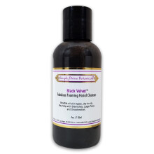 Simply Divine Botanicals Black Velvet - Nettoyant moussant pour le visage naturel et biologique pour nettoyer l'excès de sébum, démaquiller, prév