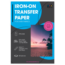 PPD Iron en papel de transferencia para tela oscura compatible con impresora de inyeccin de tinta 8.5 x 11 camiseta TOMBRES DE TRANSFERENCIA DE CALO