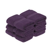 Set di 6 asciugamani da bagno/asciugamani per il viso in pile di cotone egiziano di qualit    superiore, ultra morbidi, essenziali, morbidi e assor