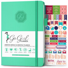 gogirl Planer und Organizer fr Frauen  Wochenplaner im A5-Format, Ziele, Tagebuch und Agenda zur Verbesserung der Zeitmanagement-Produktivitt und