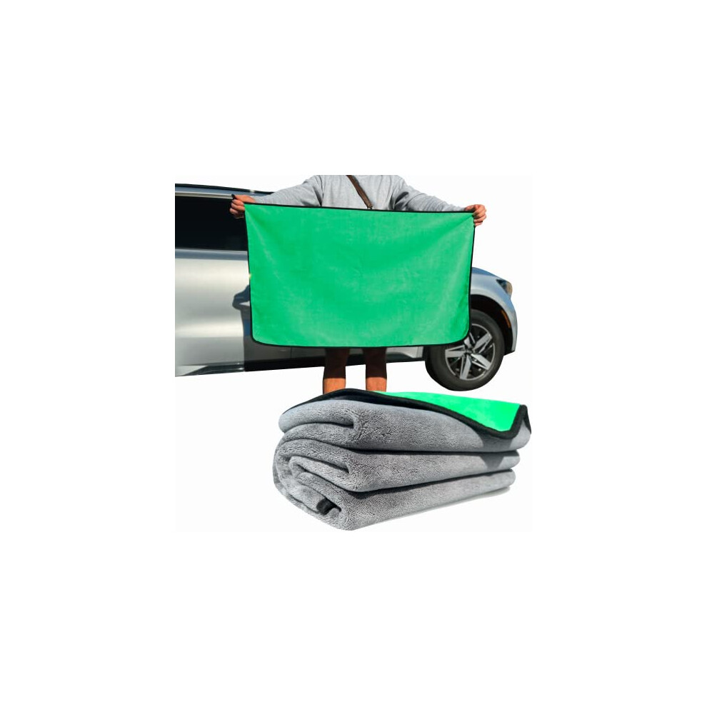 Serviette de séchage en microfibre WEST BROS Extra Large - Serviette de séchage automatique pour voitures, camions, SUV - XL Serviette de séchage