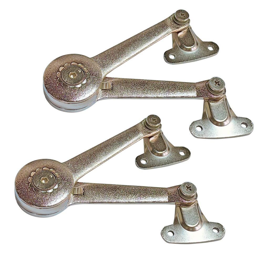 Qrity 2 Pcs Lid Support Hinge Adjustable Lift Up Stay Support Hinge Bidirectional Operation Turn Up And Down Cabinet Door Lift Stay Support Hinge - Su 6973939993849