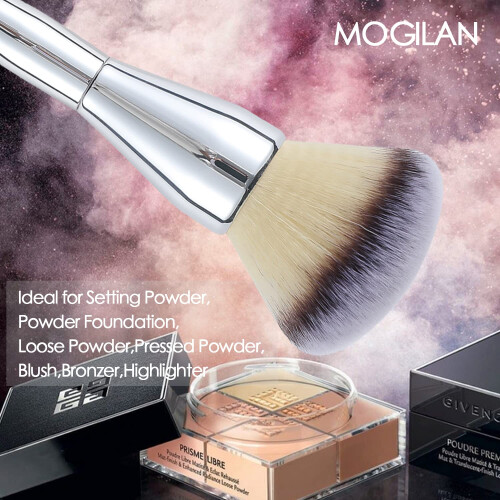 MOGILAN Μεγάλη Πούδρα Βουρτσάκι για Σκόνη για Premium Καλλυντικά 1