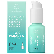 PSA LIQUID PANACEA Centella & Kombucha Firming Recovery Booster: siero booster che ama il microbioma con miscela di Kombucha e t    bianco al 6%, e