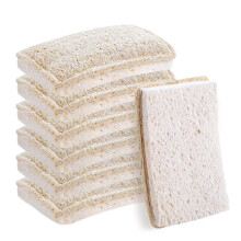 Wangda.g Amlioration des ponges de cuisine loofah naturelle 6 ponges cologiques de paquet pour les plats ponges et purateurs de cuisine rutilisables