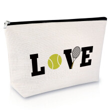 Sfodiary Tennis Gifts Makeup Bag Inspirational Gift for Tennis Player Birthday Gift for Women Cosmetic Bag Tennis Lover Gift Graduation Gift for Tenni
