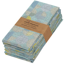 RUVANTI Cloth Napkins Set of 6 Cotton 100% 18x18 Inches Napkins Cloth Washable Soft Absorbent. Cotton Napkins for Parties Christmas Thanksgi