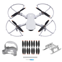 HeiyRC Mini 4K 2 SE Propellers Propeller Guard Landing Gear Leg Propeller Holder 16 Pcs Blades 4 in 1 Bundle for DJI Mavic Mini 2 SE/Mini 4K/Mini SE/