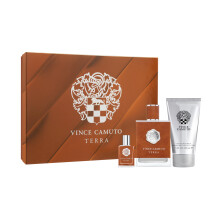 Vince Camuto Terra 3 PC Men's Gift Set Fresh Woody and Masculine Fragrance Christmas Gift for Him Includes Eau de Toilette 3.4 Fl Oz + Travel Siz
