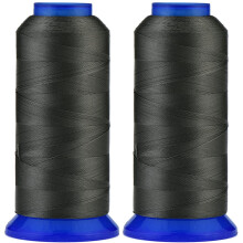 Selric [3000 meter / 30 kleuren beschikbaar] Set van 2 UV-bestendig polyesterdraad met hoge sterkte #69 T70 maat 210D/3 voor bekleding buitenmarkt Dr
