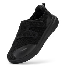 FitVille Diabetikerschuhe fr Herren, extra breite orthopdische Slip-on-Sturzprventions-Wanderschuhe, verstellbarer Verschluss mit Fugewlbeunters