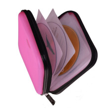 Xiongye CD DVD tegnebog 32 Kapacitet Tung DVD CD Case Holder til bil b?rbar DVD/VCD-opbevaringsdisk Hard Shell Robust Case Car CD Disk Holder pje