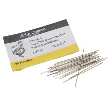 John James Glovers tuk, mrete #4 40 mm hossz s 0,76 mm tmroju 25 hromszgpontos csomag, amely idelis a kemnyebb anyagok, pldul bor velr vi
