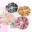 13 pcs Chouchous Cheveux Velours Élastiques, Accessoires Colorés pour Queue de Cheval 4