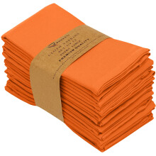 Ruvanti Cloth Napkins Set of 12 18x18 Inches Napkins Cloth Washable Soft Durable Absorbent Cotton Blend. Table Dinner Napkins Cloth for Thanksgiv