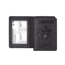 kta lderpass och vaccinkortshllare Combo RFID Blockering Pass Holder Cover Case With CDC Vaccination Card Slot Lder Travel Documents Organize