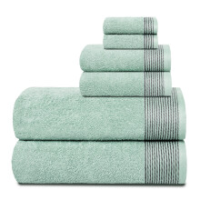 Belizzi Home 100% Cotton Ultra Soft 6 Pack Towel Set Contains 2 Bath Towels 28x55 inchs 2 Hand Towels 16x24 inchs & 2 Washcloths 12x12 inchs Compa