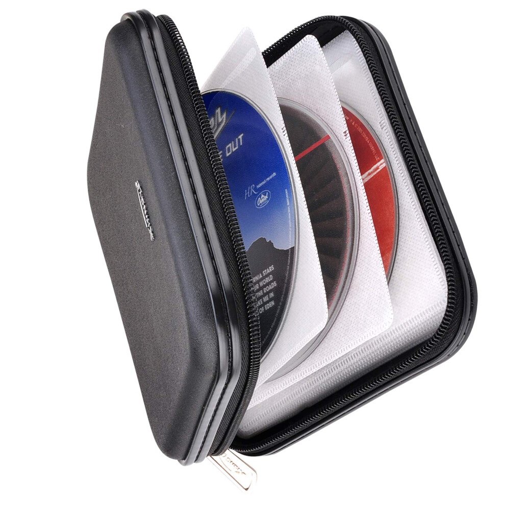 Xiongye Cd Dvd Wallet 32 Capacity Heavy Duty Dvd Cd Case Holder For Car Portable Dvd/Vcd Storage Disk Hard Shell Sturdy Case Car Cd Disk Holder 799460962866