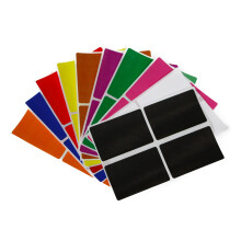 Royal Green Sticker Labels - Rectangular Label Stickers in 10 Assorted Colors Name Labels for Kids Clothing and School Supplies Labels for Storage