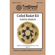 Kits de artesan   a tradicional: Kit de cesta enrollada - Dise   o de tortuga - Kit de tejido de cestas, Kit para hacer cestas con suministros para t