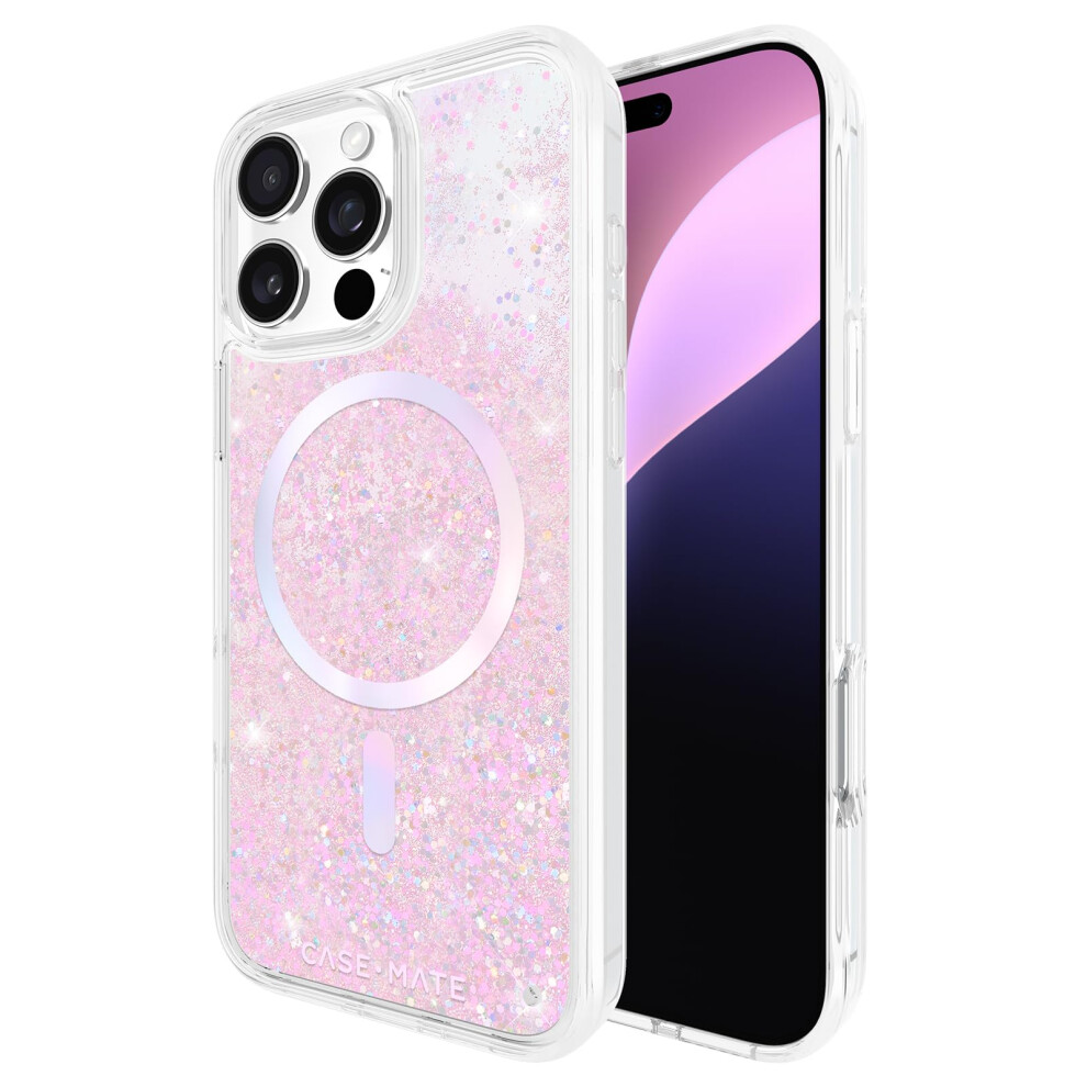 Photos - Case Case-Mate iPhone 16 Pro Max   - Iridescent Liquid Glitter Phone  with 12ft Drop Protection [Compatible with MagSafe]