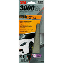 3M Performance 3000 Grit Sandpapir 3-2/3 i X 9 i polsk klar frakke og maling Gendannelse Shine Ideal til detaljeret efterbehandling og polering a