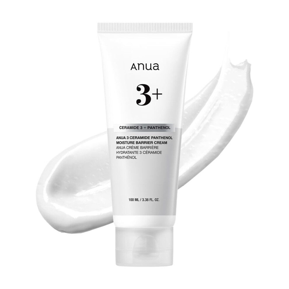 ANUA 3 Ceramide Panthenol Moisture Barrier Cream  Hydrating Face Moisturizer for Normal Skin  Panthenol  Ceramide  Centella for Skin Barrier Non Comed